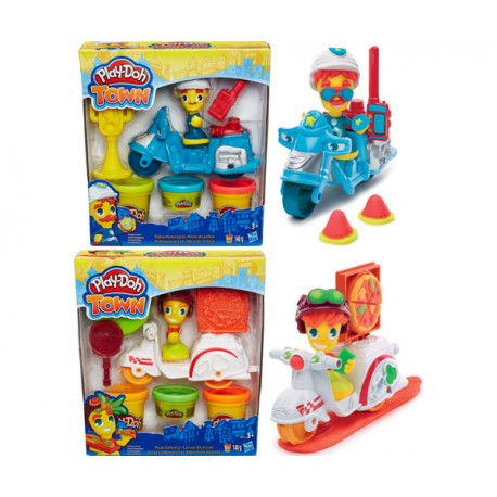 Play-Doh - Figura, vehículo y botes de plastilina, multicolor (Hasbro B5959EU4)