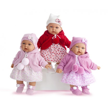 MUÑECA PETIT GORRA 27Cm CON VOZ - ROSA OSCURO