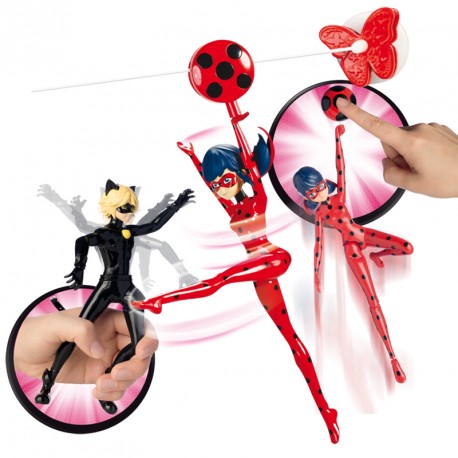 Bandai - Figura Ladybug Salta y Vuela, 19 cm (39731)