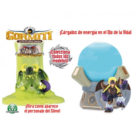 Gormiti Titanium - 7607 - Figura - Pack de regeneración con gel Gluant + Figura - Foret
