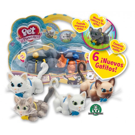 Pet Parade - Blanco chatreus y Gris siberiano (Giochi Preziosi PTC01111)