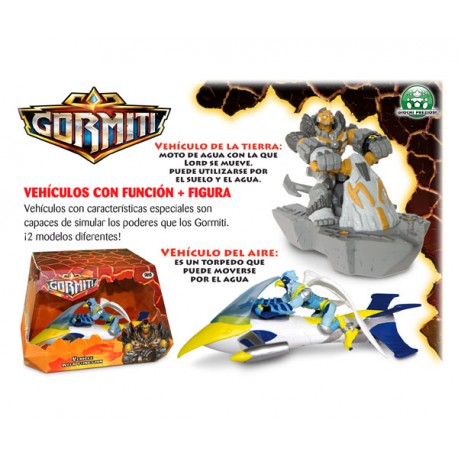 Gormiti - Vehículos con función y figura, vehículo del aire (Giochi Preziosi 02628)