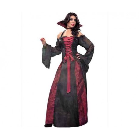 DISFRAZ ADULTO VAMPIRESA (MEDIEVAL) TALLA UNICA