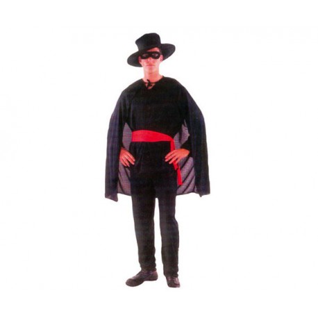 DISFRAZ ADULTO EL ZORRO (ENMASCARADO) T.UNICA