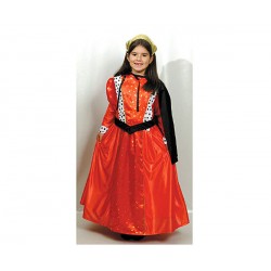 DISFRAZ INFANTIL DAMA MEDIEVAL CON CAPA T.10-12 AÑOS
