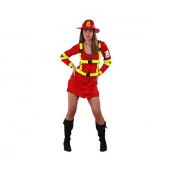 DISFRAZ ADULTO BOMBERA  M-L