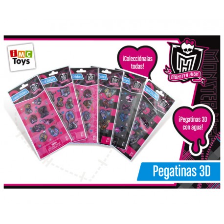 MONSTER HIGH PEGATINAS 3D