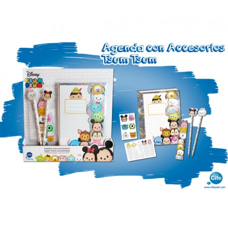 AGENDA ACCESORIOS HOLOGRAFICA TSUM TSUM