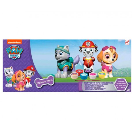 PINTA TUS FIGURAS PAW PATROL PACK DE 3 (GIRLS)