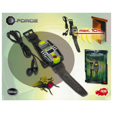 DISNEY G-FORCE SPY WATCH RELOJ ESPIA CON MICRO (MAX. 10 METROS) Y CASCOS