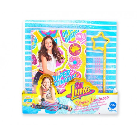 DIARIO INDIVIDUAL HOLOGRA Y LUMINOSO SOY LUNA