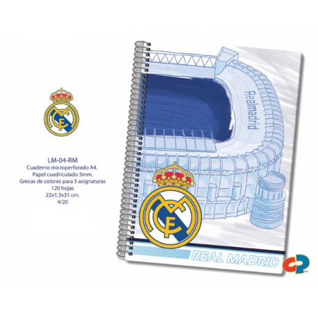 REAL MADRID CUADERNO MICROPERFORADO