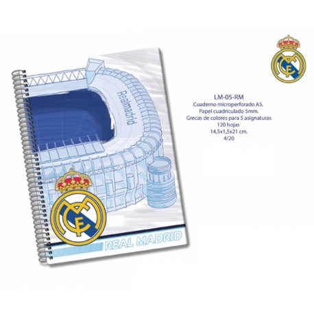 REAL MADRID CUADERNO MICROPERFORADO