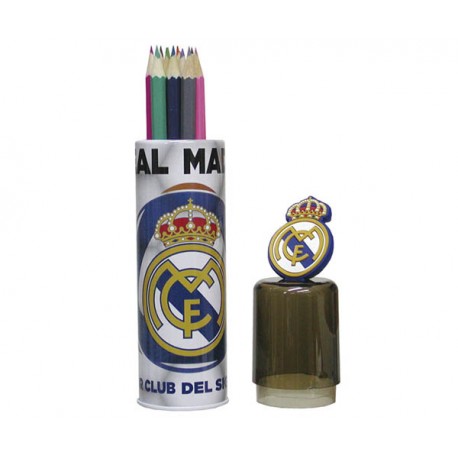 REAL MADRID TUBO DE METAL C/15 PINTURAS