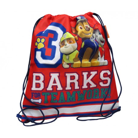 MOCHILA SACO PAW PATROL