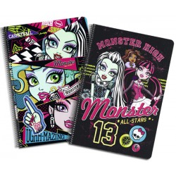 MONSTER HIGH LIBRETA FOLIO TAPA DURA