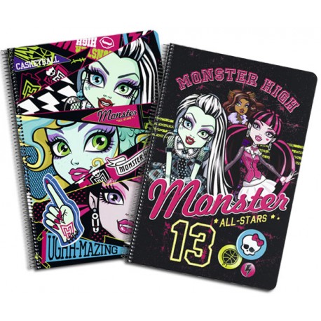 MONSTER HIGH LIBRETA FOLIO TAPA DURA