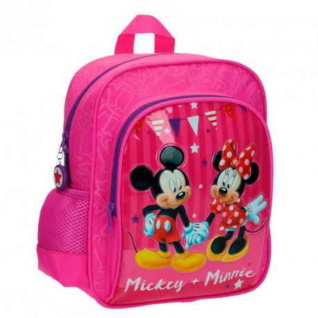 MICKEY & MNNIE MOCHILA 28 CM.