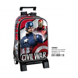 CAPITAN AMERICA JUSTICE DAYPACK C/SOPORTE