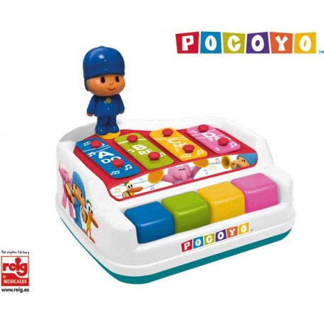 POCOYO XILOFON PIANO EN ESTUCHE 4 NOTAS C/FIG.