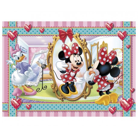 PUZZLE MINNIE SE MAQUILLA (104 PIEZAS)