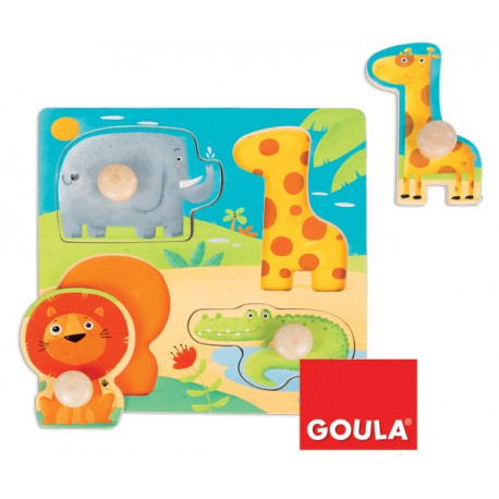 PUZZLE ANIMALES SELVA