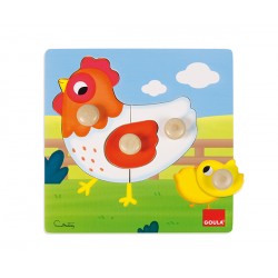 GOULA PUZZLE GALLINA (22 X 22CM)