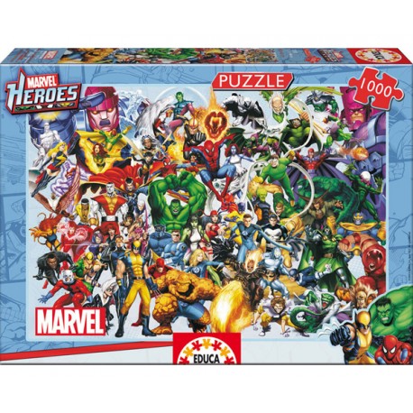 PUZZLE 1000P LOS HEROES DE MARVEL