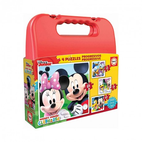 PUZZLE MALETA PUZZLES PROGRESIVOS MICKEY MOUSE 12P+