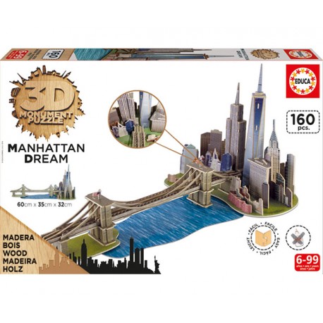 3D MONUMENT PUZZLE PUENTE DE BROOKLYN