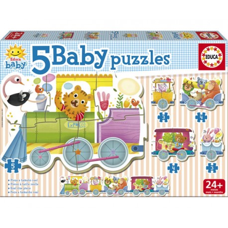 PUZZLE TREN DE LOS ANIMALES