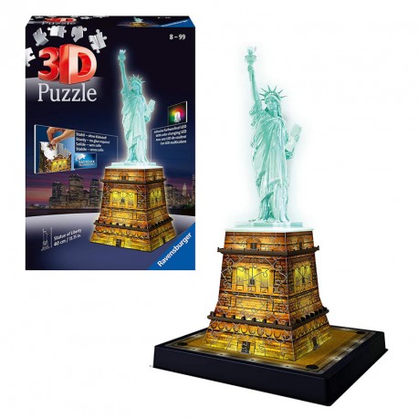 PUZZLE 3D SPECIAL ESTATUA DE LA LIBERTAD NIGHT EDITION