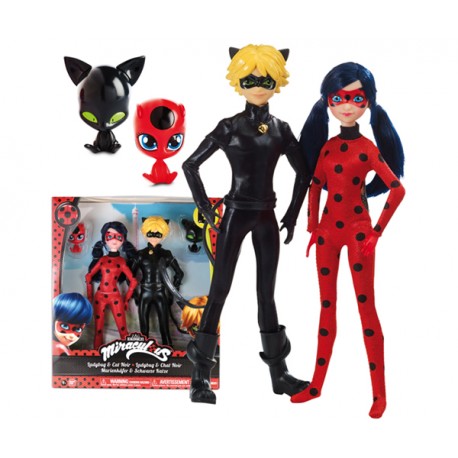 LADYBUG PACK 2 MUÑECAS (LADYBUG Y CAT NOIR)