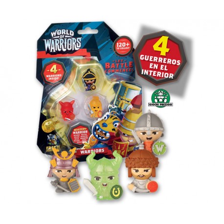 WORLD WARRIORS BLISTER 4 FIGURAS