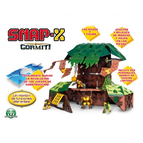 SNAP-X GORMITI REFUGIO (149 PIEZAS + 1 FIGURA)