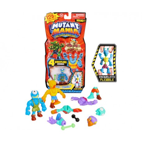 MUTANT MANIA BLISTER 4 LUCHADORES MUTANTES