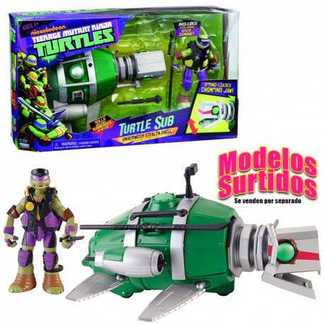 TORTUGAS NINJA SUBMARINO + FIGURA DON