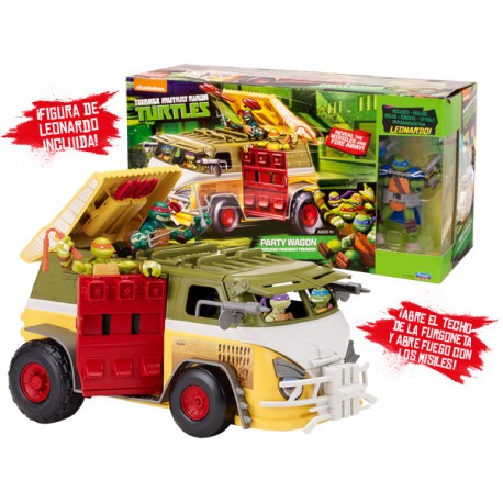 TORTUGAS NINJA VEHICULO TURTLE VAN + 1 FIG