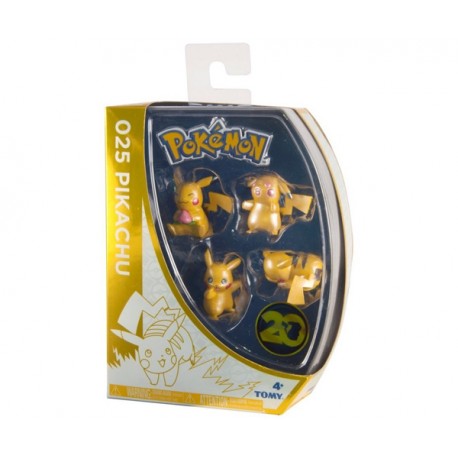 POKEMON PK 4 FIGURAS 20 ANIVERSARIO