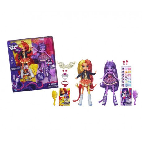 MY LITTLE PONY EQUESTRIA GIRLS PACK SUNSET Y TWILIGHT