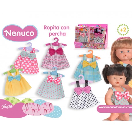 NENUCO ROPA CON PERCHA 42CM