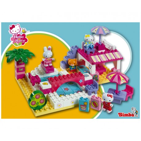 HELLO KITTY CASA CON PISCINA (BLOQUES CONSTRUCCION)