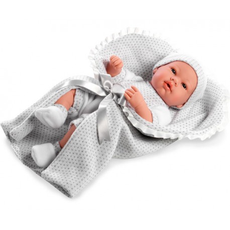 MUÑECA 42 CM REAL BABY GRIS