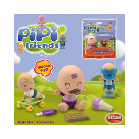 PIPI FRIENDS SINGLE PACK + ACCESORIOS (UNIDAD)