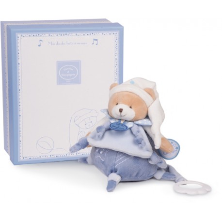 PETIT CHOU OSO AZUL- CONEJITO SONAJERO