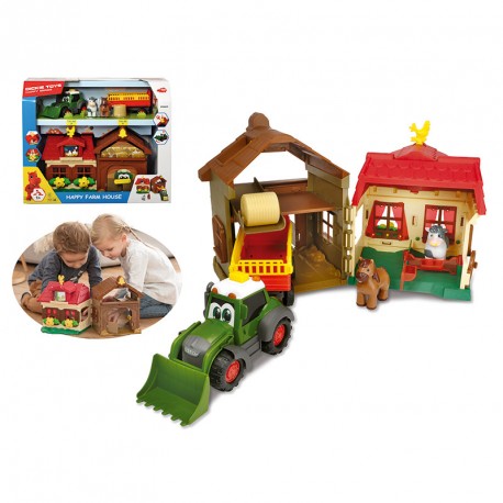 GRANJA CON TRACTOR Y ANIMALES HAPPY SERIES