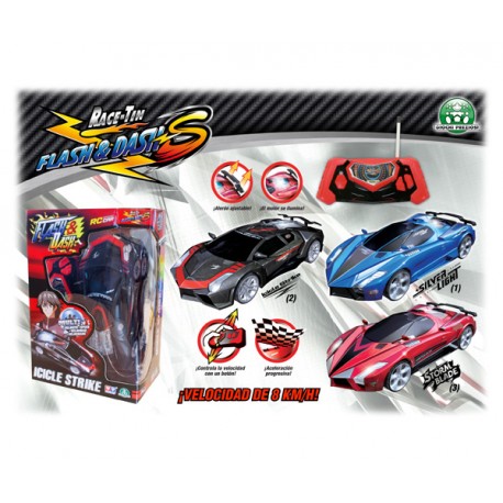 FLASH & DASH COCHES A ESCALA 1:28 (RADIO CONTROL) 8 KMH MAXIMO (UNIDAD)