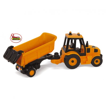 EXCAVADORA RETRO ROAD WORKS CON PLATAFORMA