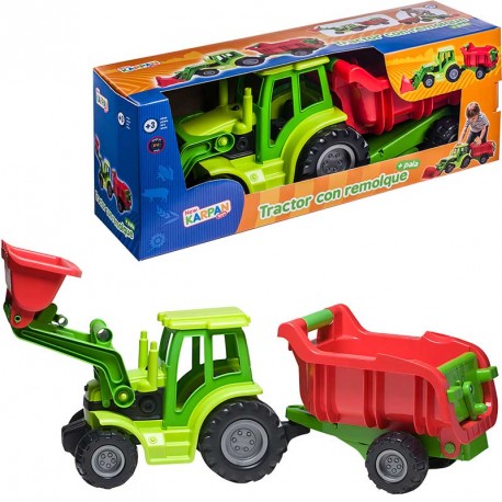 TRACTOR CON REMOLQUE Y PALA 84 CM AGRICOLA (CAJA)