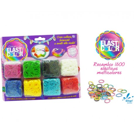 ELASTICOLOR 8 COLORES (1600 GOMITAS)